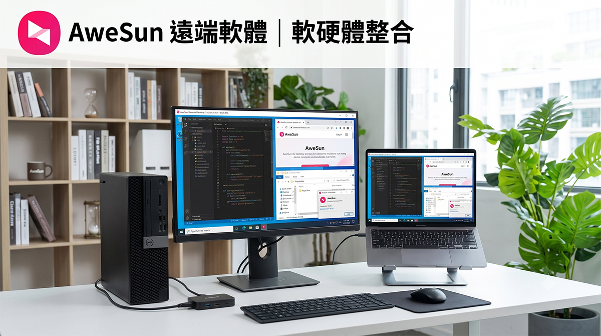 AweSun 遠端桌面結合智慧 AweSun Q1 Smart KVM,打造全方位的硬體級遠端排障方案 - 電腦王阿達 AweSun 遠端桌面結合智慧 AweSun Q1 Smart KVM,打造全方位的硬體級遠端排障方案 - 電腦王阿達