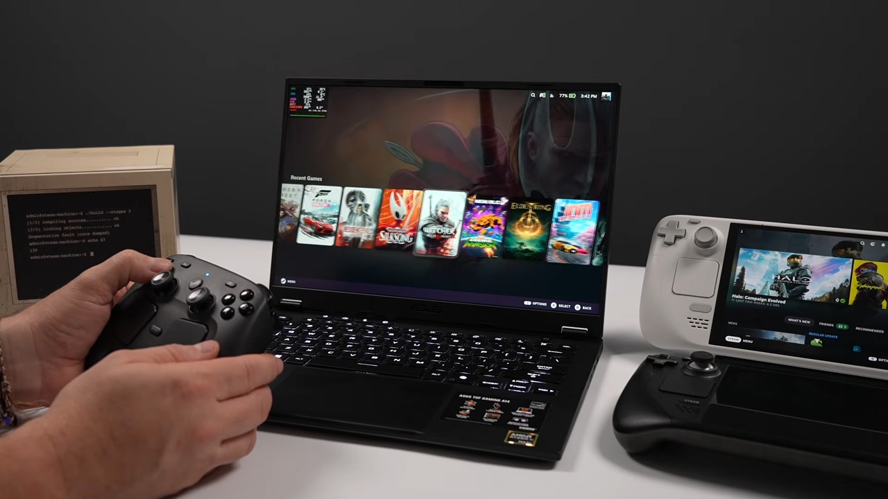 國外 YouTuber 將 SteamOS 安裝到 AMD 電競筆電,遊戲效能與續航力實測出爐 - 電腦王阿達 國外 YouTuber 將 SteamOS 安裝到 AMD 電競筆電,遊戲效能與續航力實測出爐 - 電腦王阿達