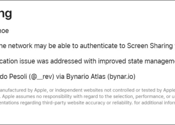 macOS 螢幕共享爆嚴重漏洞 CVE-2026-65400：預認證認證繞過、PoC 已公開，蘋果呼籲盡速更新