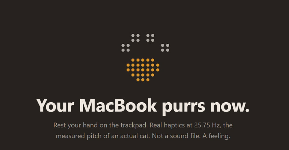 一款新應用讓你的 MacBook 觸控板發出貓咪呼嚕聲 - 電腦王阿達 一款新應用讓你的 MacBook 觸控板發出貓咪呼嚕聲 - 電腦王阿達