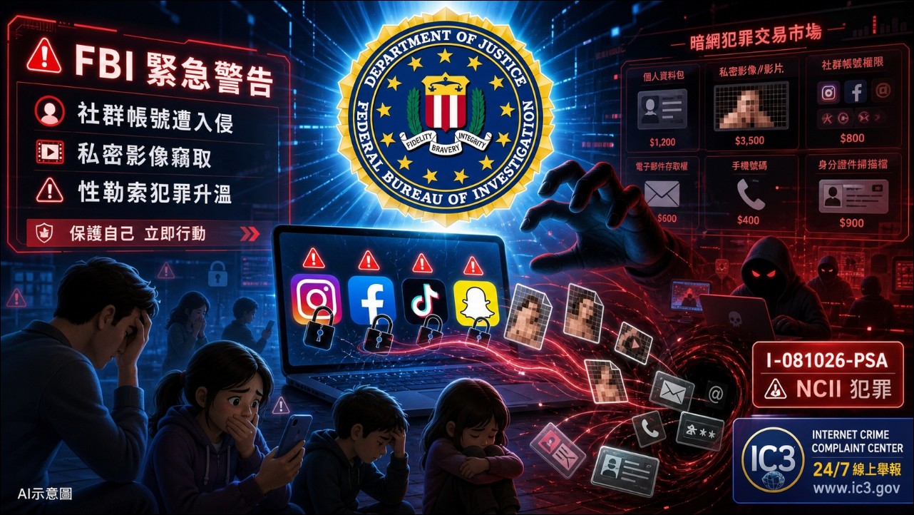 私密照別亂拍!FBI警告駭客入侵各大社群竊取私密照,不只勒贖還拿來賣 - 電腦王阿達 私密照別亂拍!FBI警告駭客入侵各大社群竊取私密照,不只勒贖還拿來賣 - 電腦王阿達