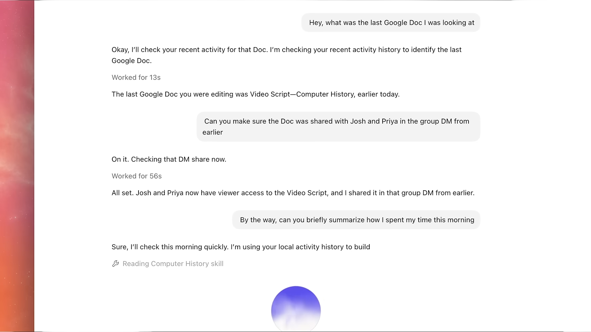 ChatGPT 推出 Computer History 功能,會記住你在 Mac 上做過什麼事,還能接著完成工作 - 電腦王阿達 ChatGPT 推出 Computer History 功能,會記住你在 Mac 上做過什麼事,還能接著完成工作 - 電腦王阿達