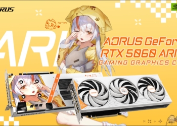 技嘉把「雕妹」搬上顯示卡：AORUS RTX 5060 ARI 8G 正式亮相