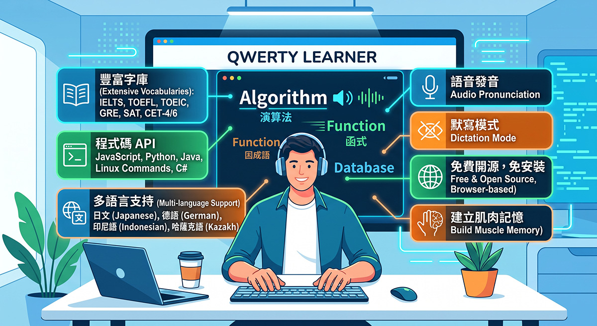Qwerty Learner:專為鍵盤工作者設計的 API 與單字記憶工具 - 電腦王阿達 Qwerty Learner:專為鍵盤工作者設計的 API 與單字記憶工具 - 電腦王阿達
