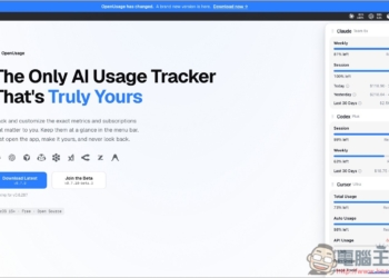 OpenUsage 免費 AI 額度追蹤工具！直接在 Mac 選單列中查看 Claude、Codex、Cursor、Grok 剩餘額度