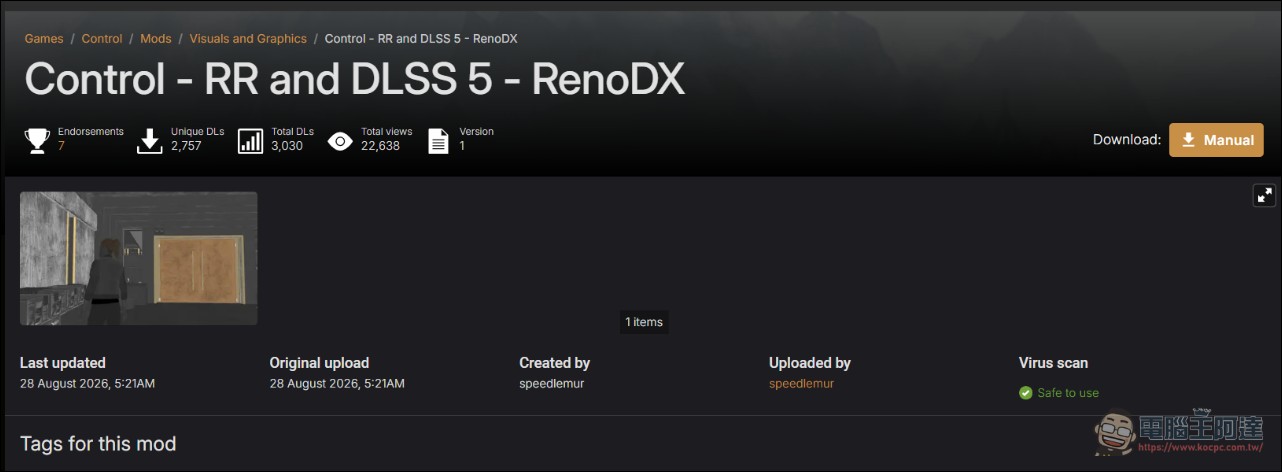 NVIDIA DLSS 5 遭破解!RenoDX 社群解鎖,已移植到超過十款遊戲,但效能與畫質爭議不斷 - 電腦王阿達 NVIDIA DLSS 5 遭破解!RenoDX 社群解鎖,已移植到超過十款遊戲,但效能與畫質爭議不斷 - 電腦王阿達