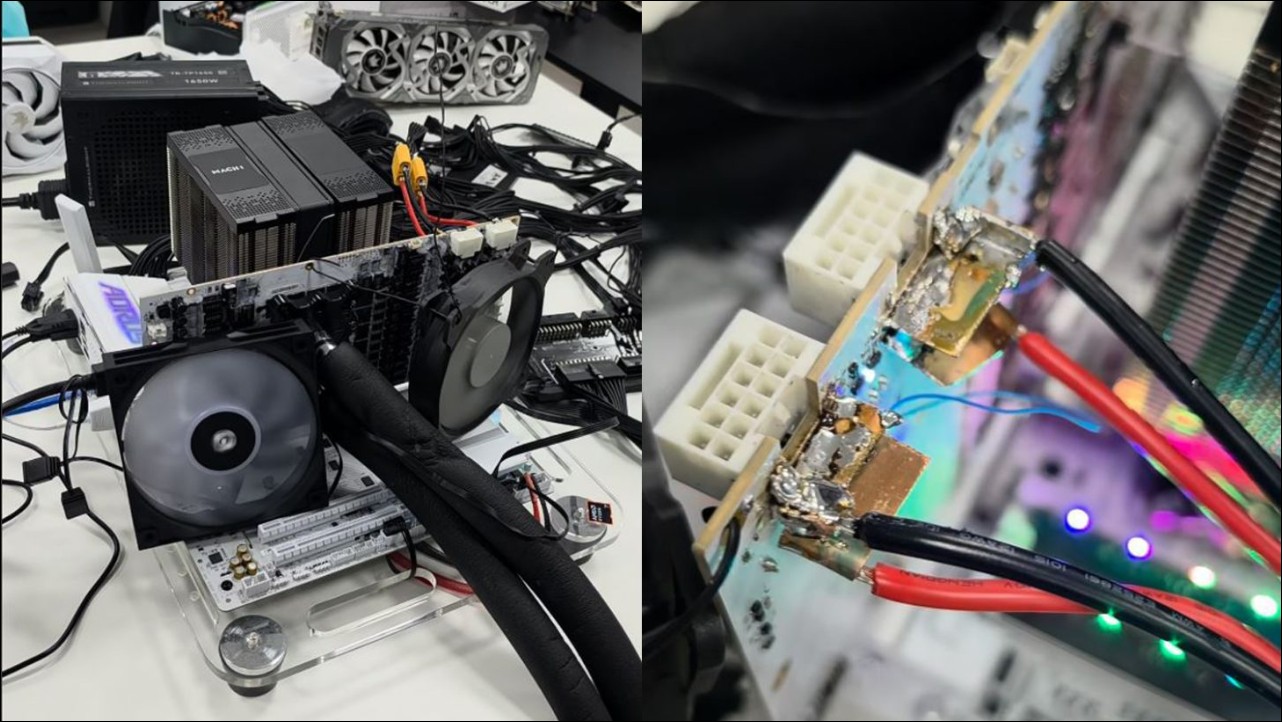 電源接口物理級防燒!巴西超頻團隊 TecLab 魔改 RTX 5090:16-pin 供電直接焊死在 PCB 上 - 電腦王阿達 電源接口物理級防燒!巴西超頻團隊 TecLab 魔改 RTX 5090:16-pin 供電直接焊死在 PCB 上 - 電腦王阿達