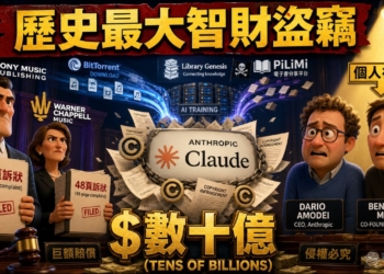 索尼、華納正式起訴 Anthropic 與創辦人：AI 版權戰火首次燒向創辦人個人