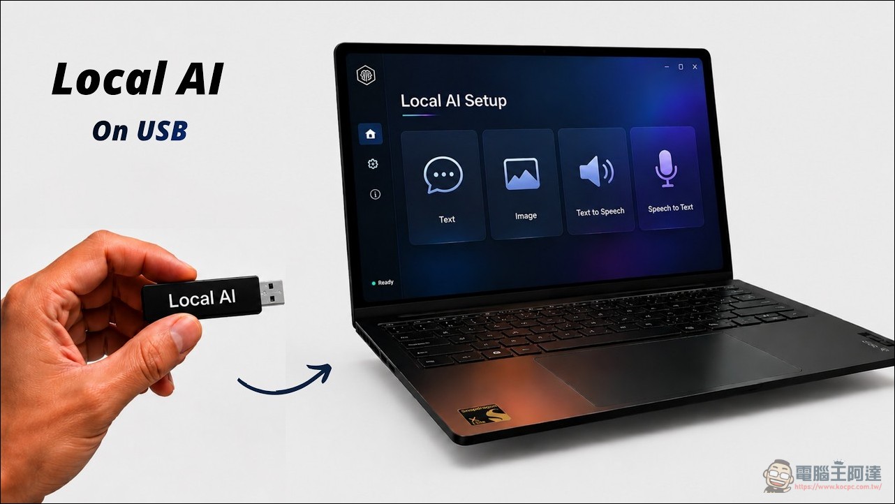 USB 隨身碟跑整套本地 AI:Uncensored AI Studio 把圖像生成、LLM、語音全打包 - 電腦王阿達 USB 隨身碟跑整套本地 AI:Uncensored AI Studio 把圖像生成、LLM、語音全打包 - 電腦王阿達