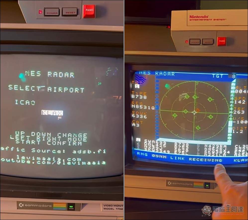 NES Radar:把無法聯網 1985 年任天堂 NES 遊戲機改成即時航班雷達的神奇開源項目 - 電腦王阿達 NES Radar:把無法聯網 1985 年任天堂 NES 遊戲機改成即時航班雷達的神奇開源項目 - 電腦王阿達