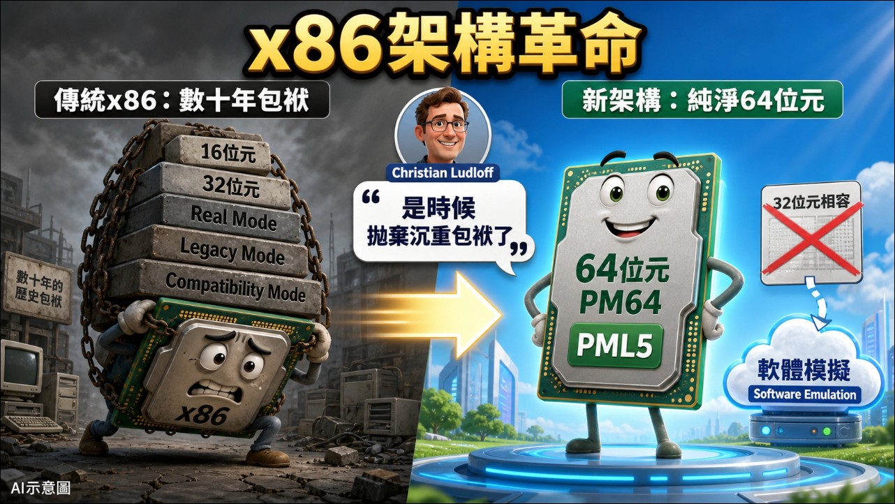 Intel 不敢作的神秘 x86 處理器現身 Linux 核心,拋棄 32 位元包袱,僅支援 64 位元 - 電腦王阿達 Intel 不敢作的神秘 x86 處理器現身 Linux 核心,拋棄 32 位元包袱,僅支援 64 位元 - 電腦王阿達