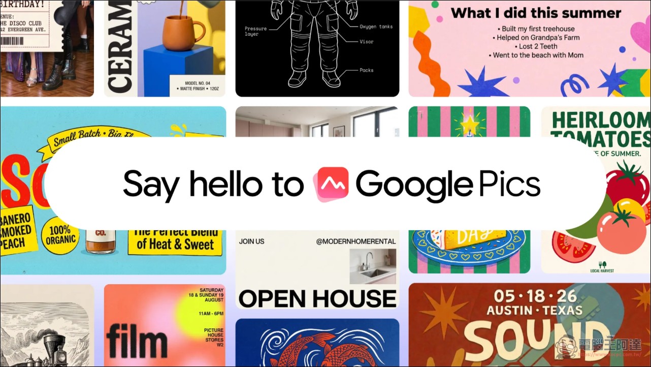 Google 推出 Google Pics:內嵌 Workspace 的 AI 圖像創作與編輯工具 - 電腦王阿達 Google 推出 Google Pics:內嵌 Workspace 的 AI 圖像創作與編輯工具 - 電腦王阿達
