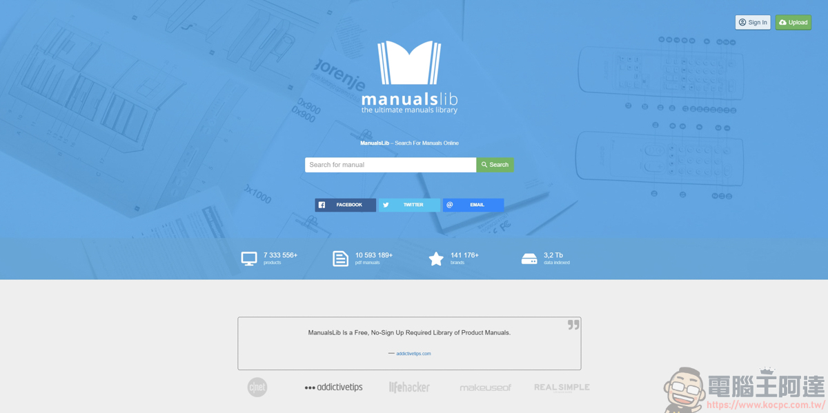找不到說明書?「ManualsLib」收錄破千萬份產品手冊,家電、3C、汽機車疑難雜症一鍵搞定! - 電腦王阿達 找不到說明書?「ManualsLib」收錄破千萬份產品手冊,家電、3C、汽機車疑難雜症一鍵搞定! - 電腦王阿達
