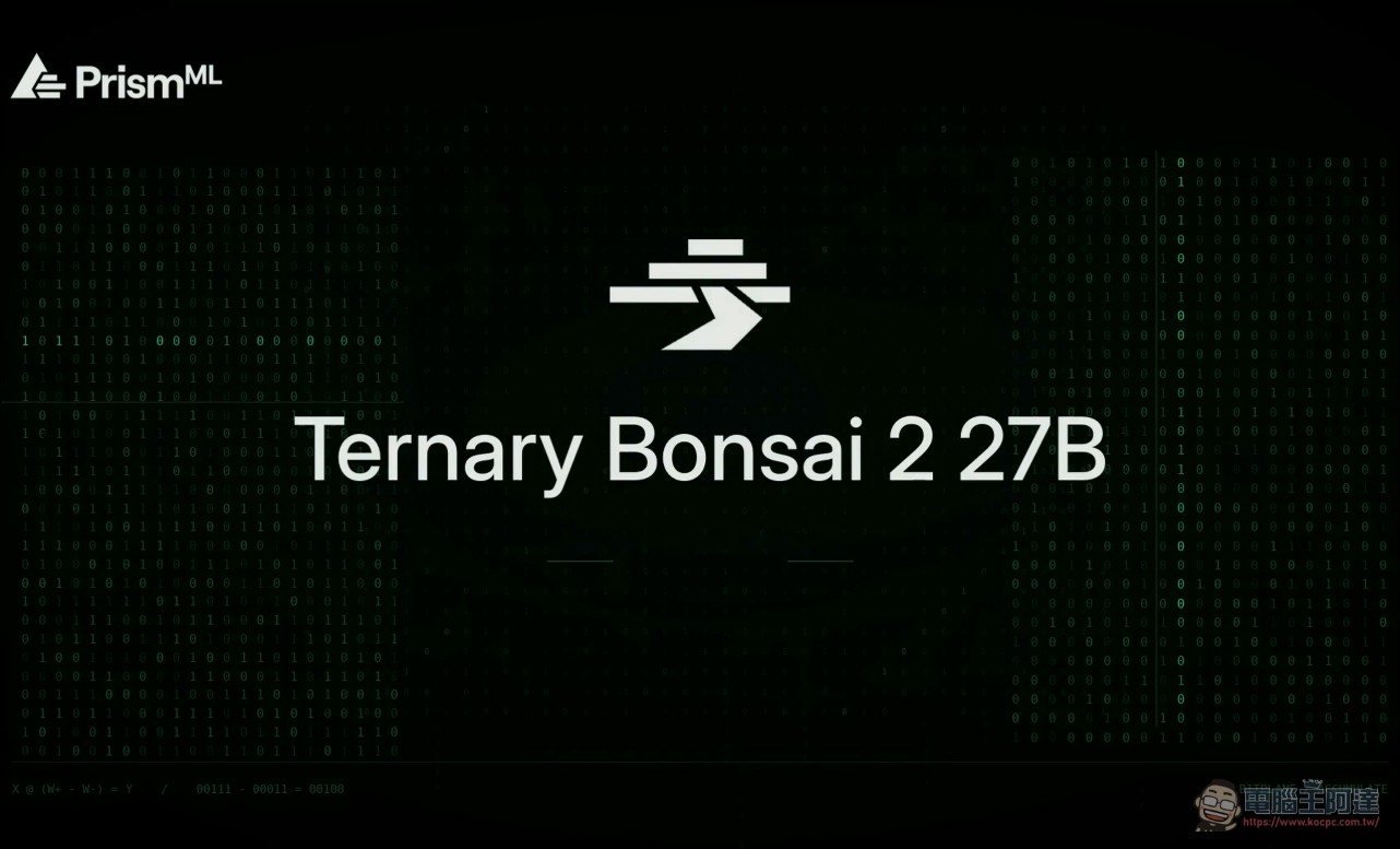 PrismML 推出 Bonsai 2 27B:體積壓縮 9 倍,依然保留 Qwen3.8 27b 98.2% 能力 - 電腦王阿達 PrismML 推出 Bonsai 2 27B:體積壓縮 9 倍,依然保留 Qwen3.8 27b 98.2% 能力 - 電腦王阿達