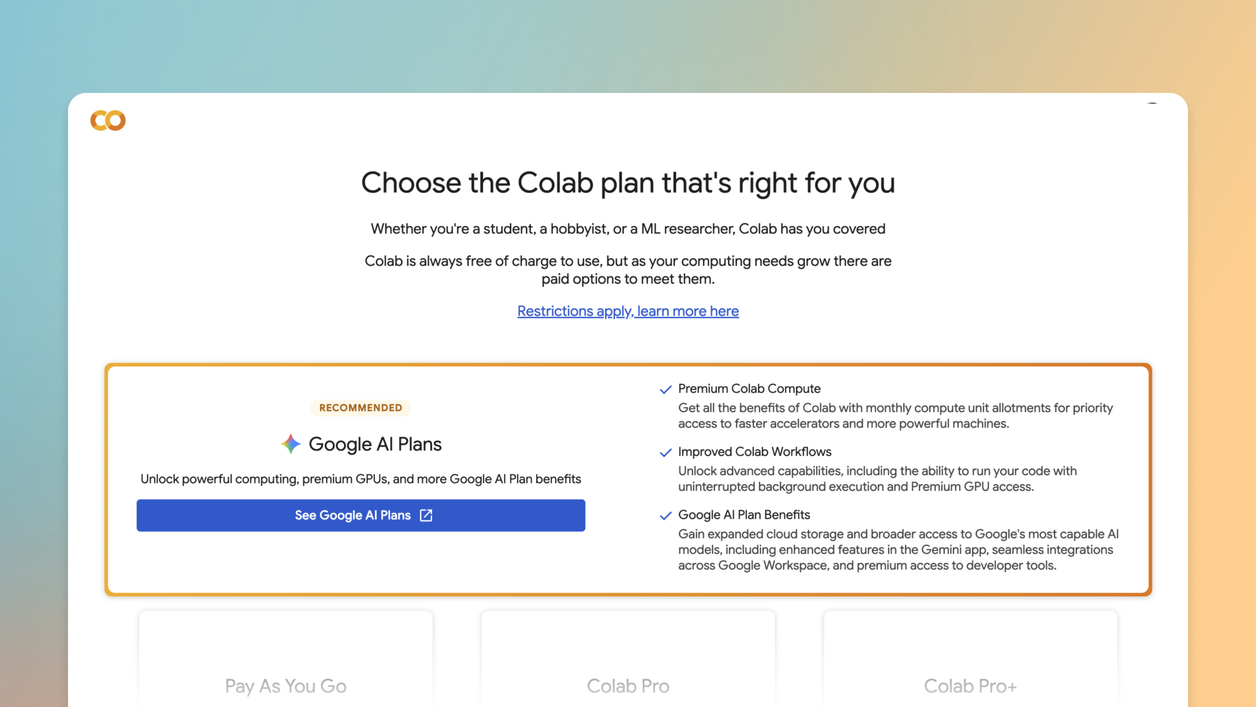 Google AI 訂閱多送 Colab GPU 額度!透過這個技能,就能讓 Codex 呼叫 Colab 生成 MiniMax H3 影片 - 電腦王阿達 Google AI 訂閱多送 Colab GPU 額度!透過這個技能,就能讓 Codex 呼叫 Colab 生成 MiniMax H3 影片 - 電腦王阿達