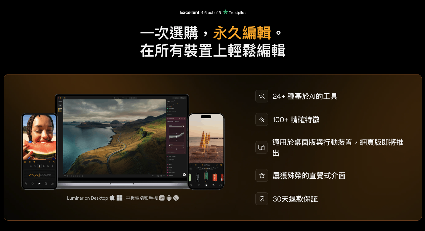 Luminar 超好用 AI 修圖軟體實測:一鍵自動美化,換天空、修人像、去路人通通交給 AI - 電腦王阿達 Luminar 超好用 AI 修圖軟體實測:一鍵自動美化,換天空、修人像、去路人通通交給 AI - 電腦王阿達
