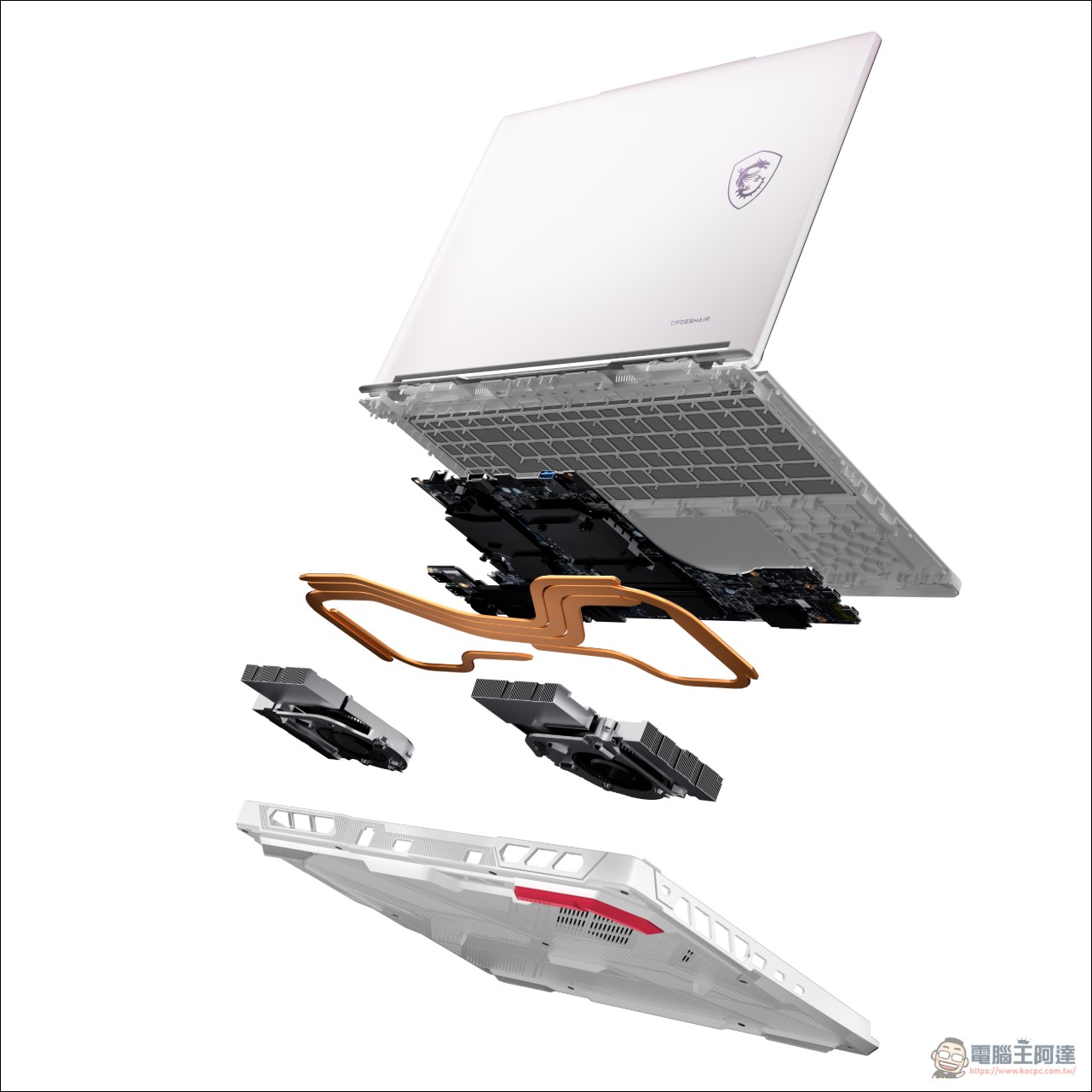 白色機身藏龍族公主!MSI 魔龍姬限量版 Crosshair A16 HX 上市,NT$79,900 - 電腦王阿達 白色機身藏龍族公主!MSI 魔龍姬限量版 Crosshair A16 HX 上市,NT$79,900 - 電腦王阿達