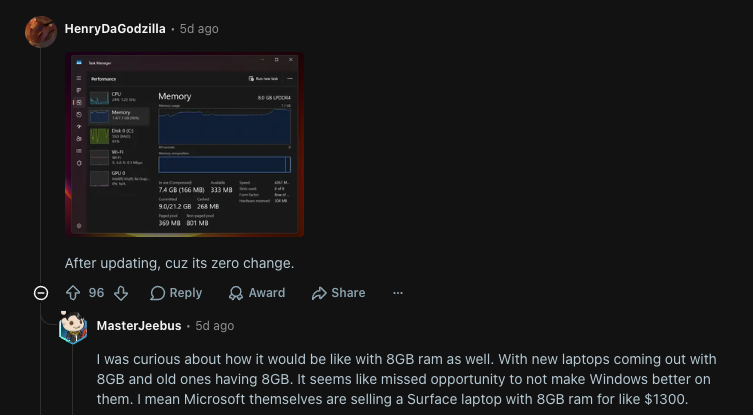 Windows 11 26H2 似乎悄悄獲得重大效能改善,部分電腦 RAM 占用明顯下降 - 電腦王阿達 Windows 11 26H2 似乎悄悄獲得重大效能改善,部分電腦 RAM 占用明顯下降 - 電腦王阿達