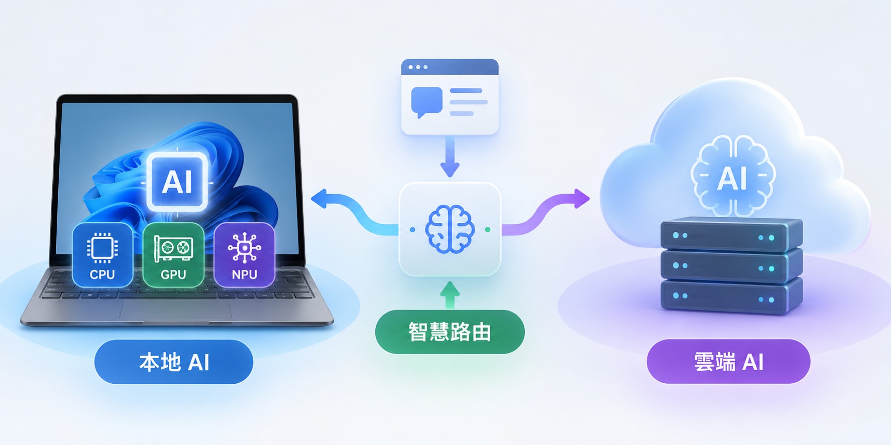 Windows 將導入 Hybrid Intelligence!未來 AI 會自動選擇本地或雲端模型來執行任務 - 電腦王阿達 Windows 將導入 Hybrid Intelligence!未來 AI 會自動選擇本地或雲端模型來執行任務 - 電腦王阿達