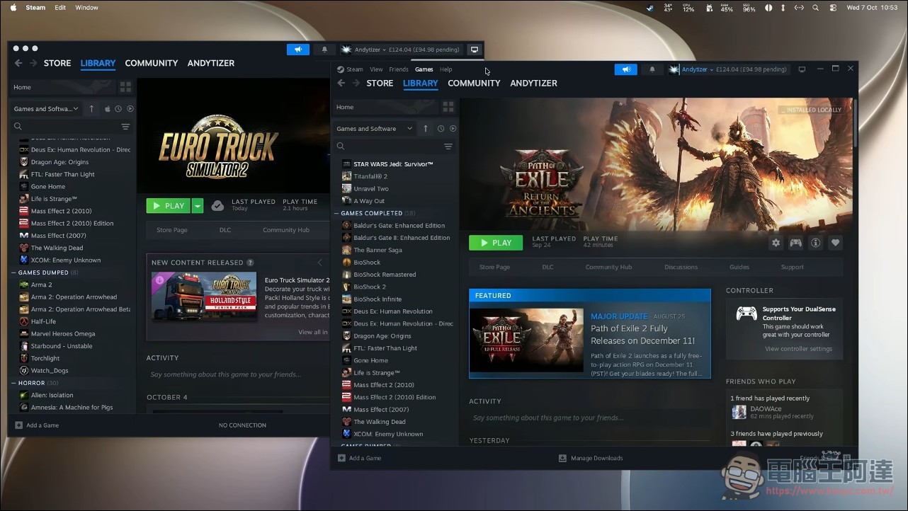 MacOS 玩遊戲又更進一步!NotProton 讓 Mac 變身 Steam Deck! Windows 遊戲一鍵開玩 - 電腦王阿達 MacOS 玩遊戲又更進一步!NotProton 讓 Mac 變身 Steam Deck! Windows 遊戲一鍵開玩 - 電腦王阿達