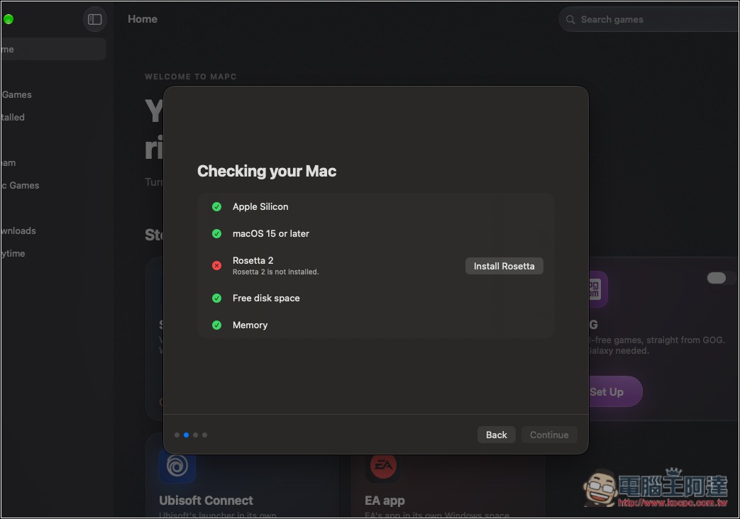 MaPC 讓你用 Mac 玩 Windows 遊戲更輕鬆!免複雜設定,整合 Steam、Epic、GOG 等平台 - 電腦王阿達 MaPC 讓你用 Mac 玩 Windows 遊戲更輕鬆!免複雜設定,整合 Steam、Epic、GOG 等平台 - 電腦王阿達