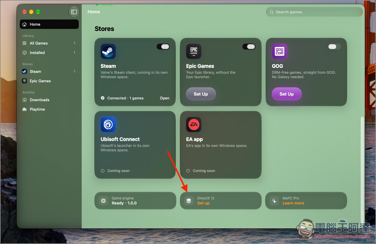 MaPC 讓你用 Mac 玩 Windows 遊戲更輕鬆!免複雜設定,整合 Steam、Epic、GOG 等平台 - 電腦王阿達 MaPC 讓你用 Mac 玩 Windows 遊戲更輕鬆!免複雜設定,整合 Steam、Epic、GOG 等平台 - 電腦王阿達