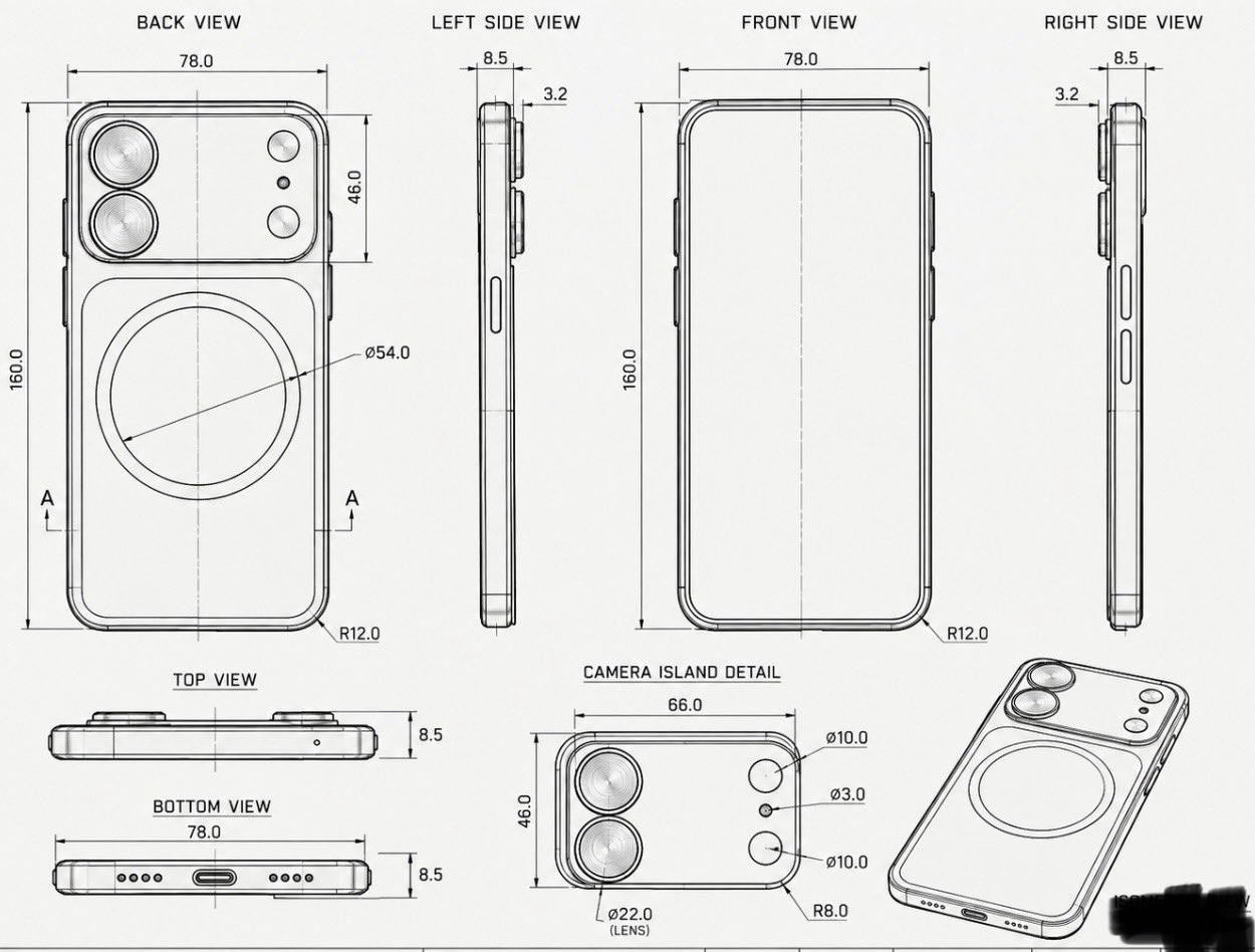 疑似 iPhone 18 模型機曝光!可能改用 Pro 系列的相機設計,但維持雙鏡頭 - 電腦王阿達 疑似 iPhone 18 模型機曝光!可能改用 Pro 系列的相機設計,但維持雙鏡頭 - 電腦王阿達