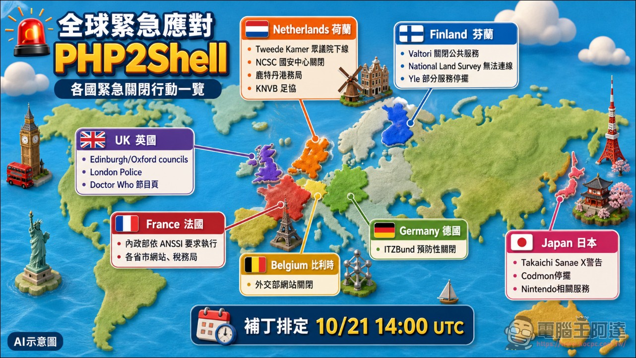 PHP2Shell爆發:AI協助找到藏了20年的PHP驚天漏洞,全球各地政府網站集體下線避風頭 - 電腦王阿達 PHP2Shell爆發:AI協助找到藏了20年的PHP驚天漏洞,全球各地政府網站集體下線避風頭 - 電腦王阿達