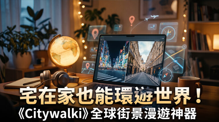 電腦王阿達每日精選|2026-10-22 - 電腦王阿達 宅在家也能環遊世界!《Citywalki》整合全球街景、車載視角與在地電台的沉浸式漫遊神器