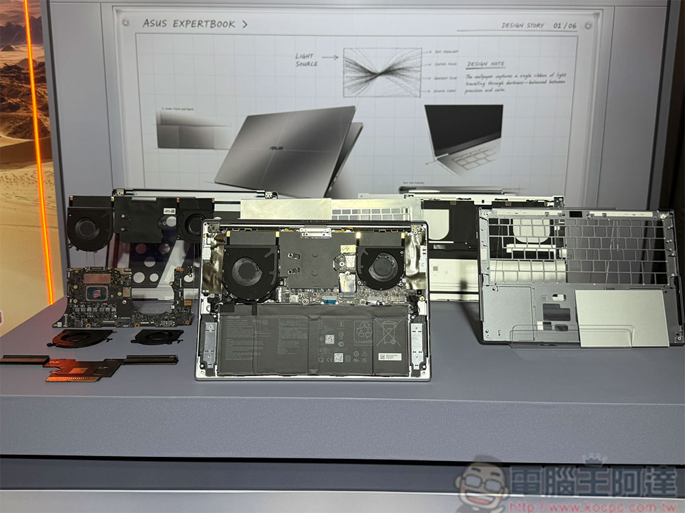 ASUS ExpertBook A7 商用筆電登場，Intel 18A 晶片加持、26 小時續航與軍規耐用 - 電腦王阿達
