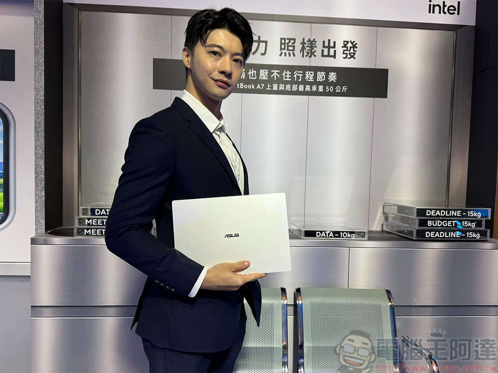 ASUS ExpertBook A7 商用筆電登場，Intel 18A 晶片加持、26 小時續航與軍規耐用 - 電腦王阿達