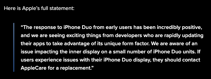 Apple 官方確認 iPhone Duo 有螢幕異常災情,受影響用戶可換機 - 電腦王阿達 Apple 官方確認 iPhone Duo 有螢幕異常災情,受影響用戶可換機 - 電腦王阿達