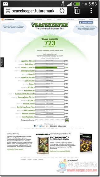 新 HTC ONE效能測試13 新 HTC ONE效能測試13